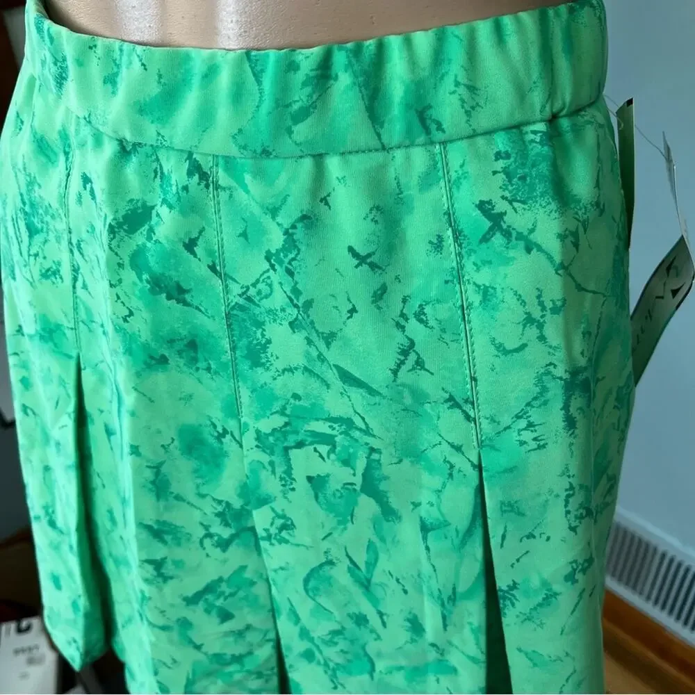 Marcia Pleated Activewear Skirt 12 New With Tags Tennis Pickleball Moisture Wick